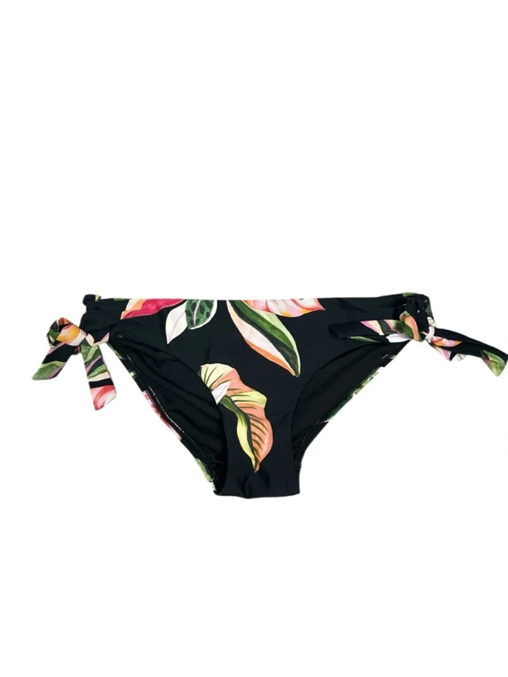 Sealevel Swim Sundown Black Floral Tie-Side Bikini Bottom Women’s Size 4
